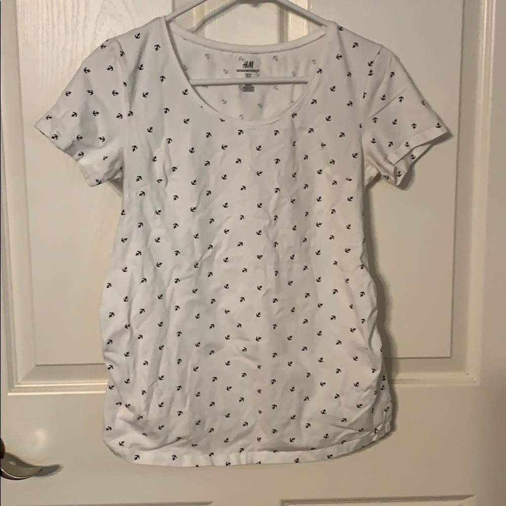 Nautical maternity tee